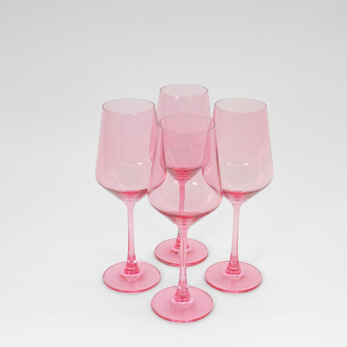 glasshauseco Bubblegum Pink - Colored Wine Glass