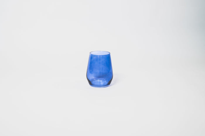 glasshauseco Indigo-go - Stemless Colored Wine Glass