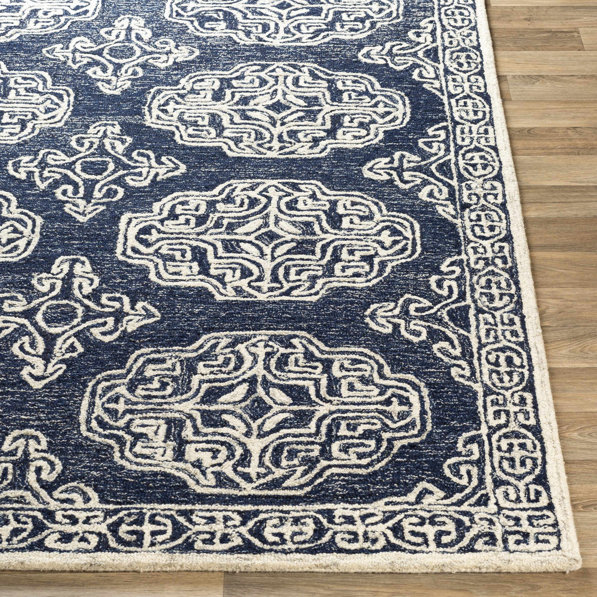 Glenoma Blue Regency Wool Rug