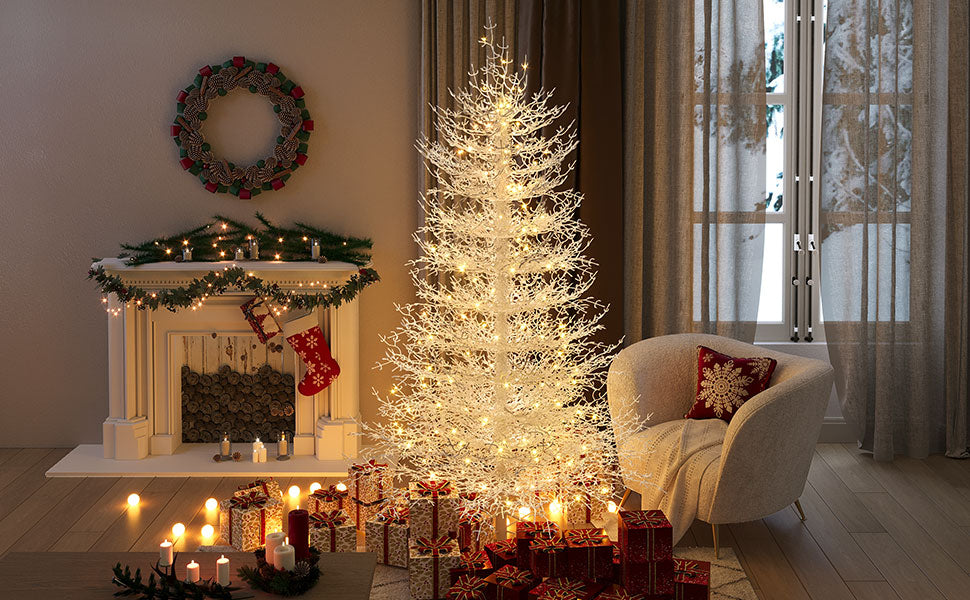 GO 6FT Pre-lit Aspen Fir Artificial Christmas Tree - view 10