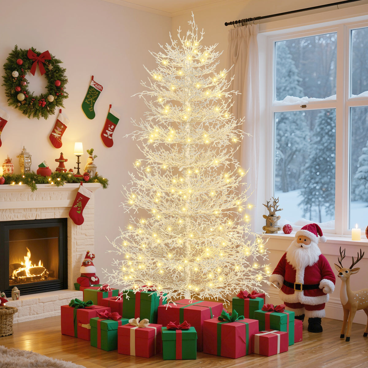 GO 6FT Pre-lit Aspen Fir Artificial Christmas Tree - view 3