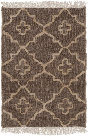 Gotebo Handcrafted Fringed Jute Carpet - Clearance