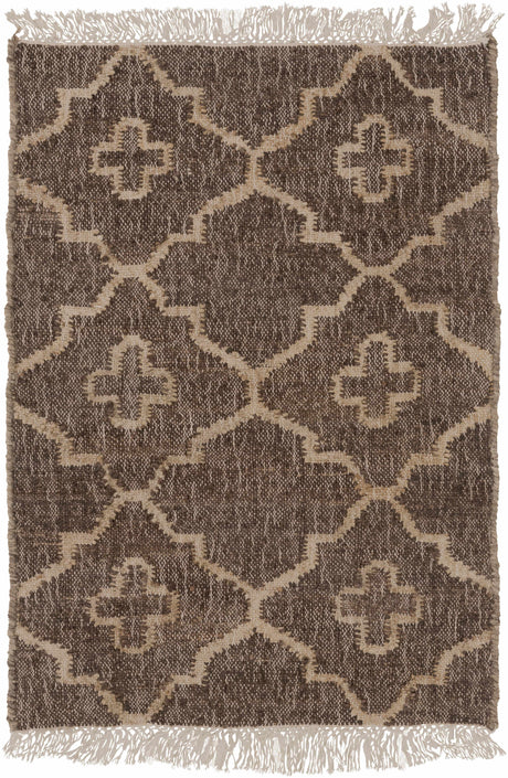 Gotebo Handcrafted Fringed Jute Carpet - Clearance