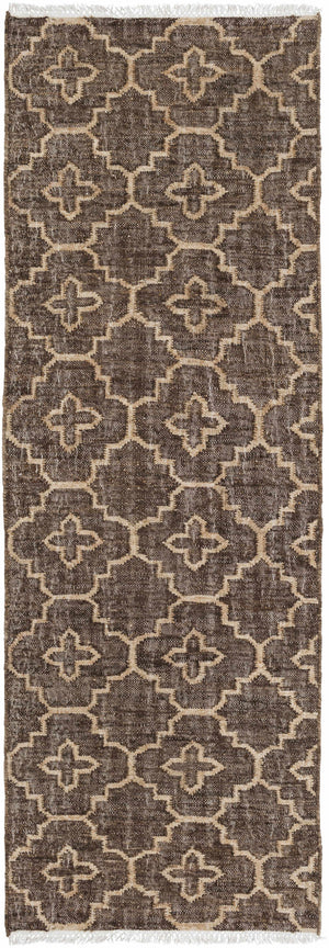 Gotebo Handcrafted Fringed Jute Carpet - Clearance