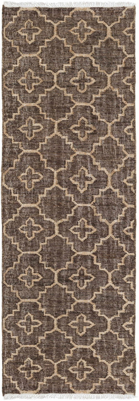 Gotebo Handcrafted Fringed Jute Carpet - Clearance