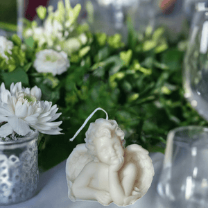 Angel Soy Wax Candle - Handcrafted Decorative Gift for Home and Soul