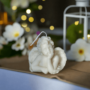Angel Soy Wax Candle - Handcrafted Decorative Gift for Home and Soul