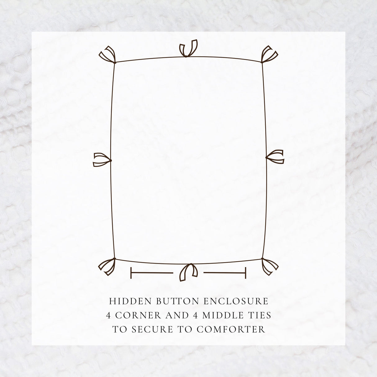 100% Cotton Waffle Weave Duvet Set - Mattea Collection