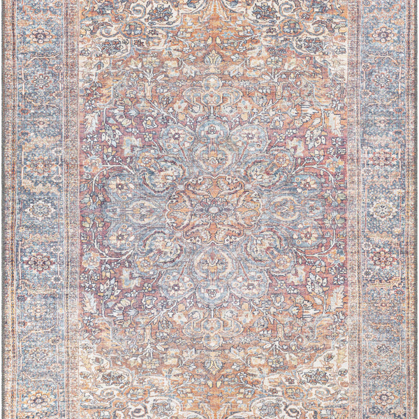 Rust Gardnertown Medallion Washable Area Rug - Clearance