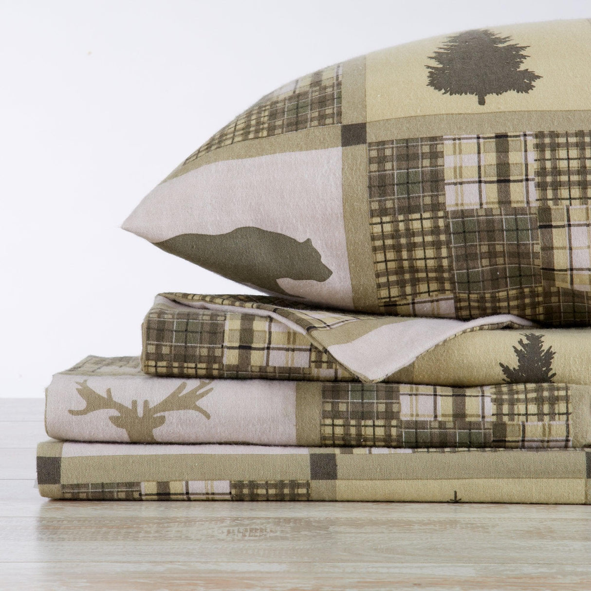 100% Turkish Cotton Flannel Sheet Sets - Boulder Collection