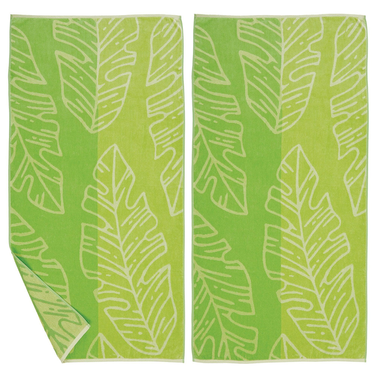 2 Pack Vibrant Cotton Beach Towels - Boca Collection