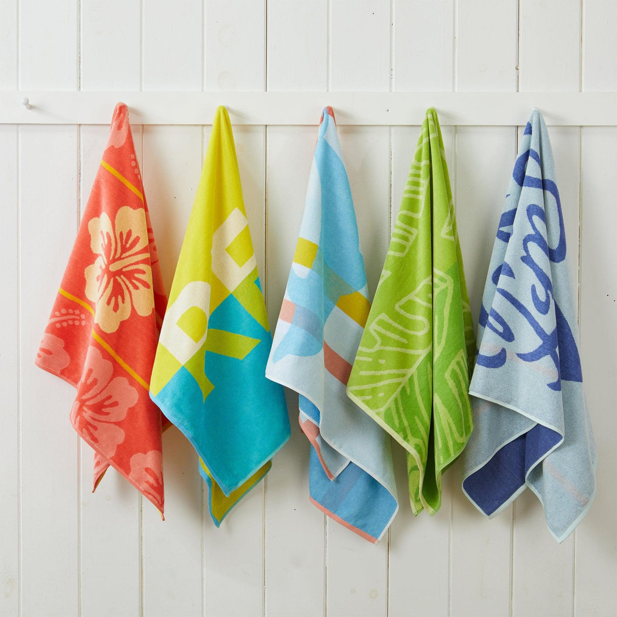 2 Pack Vibrant Cotton Beach Towels - Boca Collection