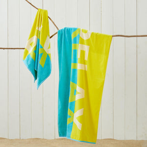 2 Pack Vibrant Cotton Beach Towels - Boca Collection