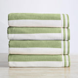4 Pack Striped Cabana Beach Towel - Edgartown Collection
