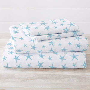 4-Piece Coastal Microfiber Sheet - Newport Collection