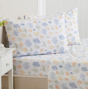 4-Piece Coastal Microfiber Sheet Set - Nantucket Collection