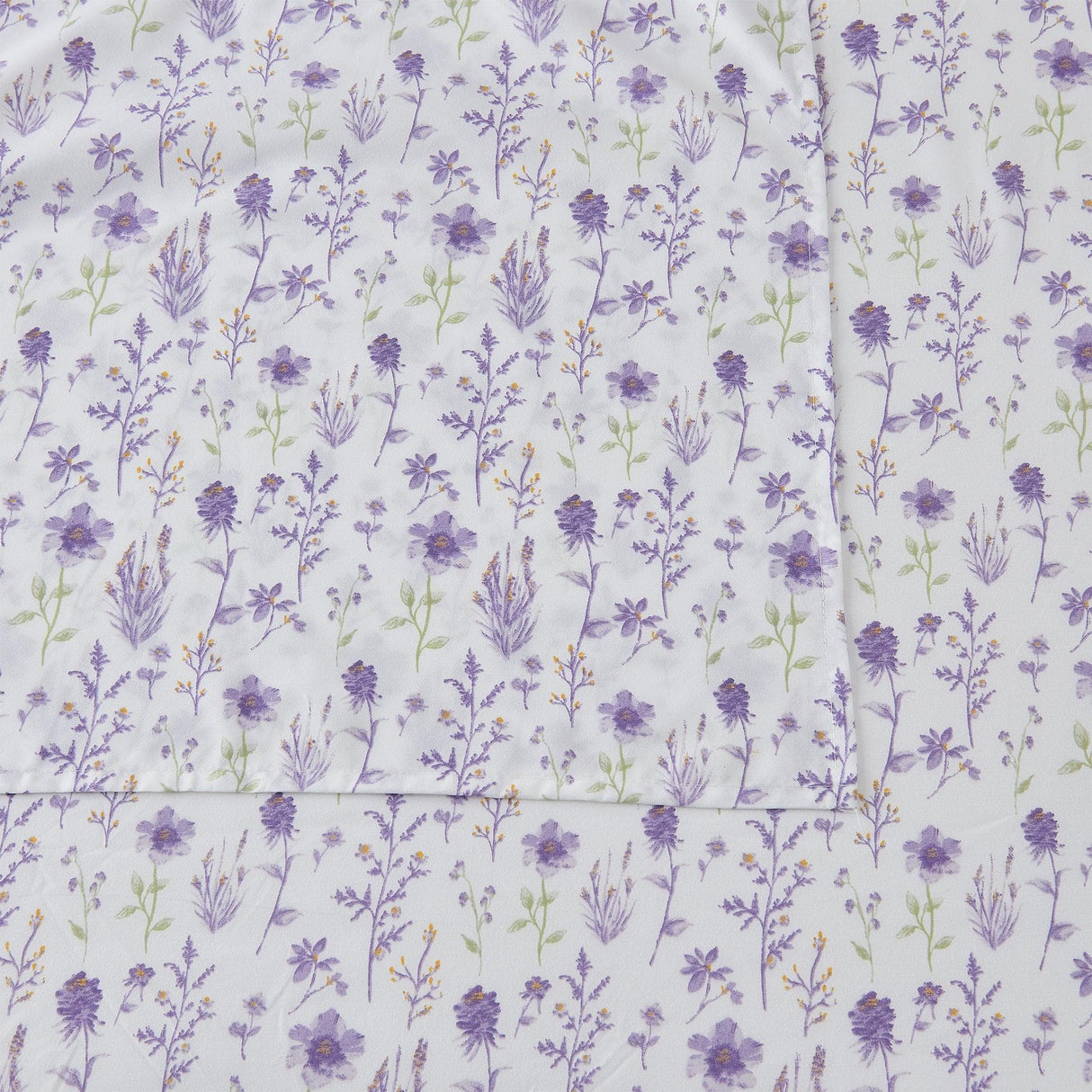 4 Piece Watercolor Floral Microfiber Sheet - Delia Collection