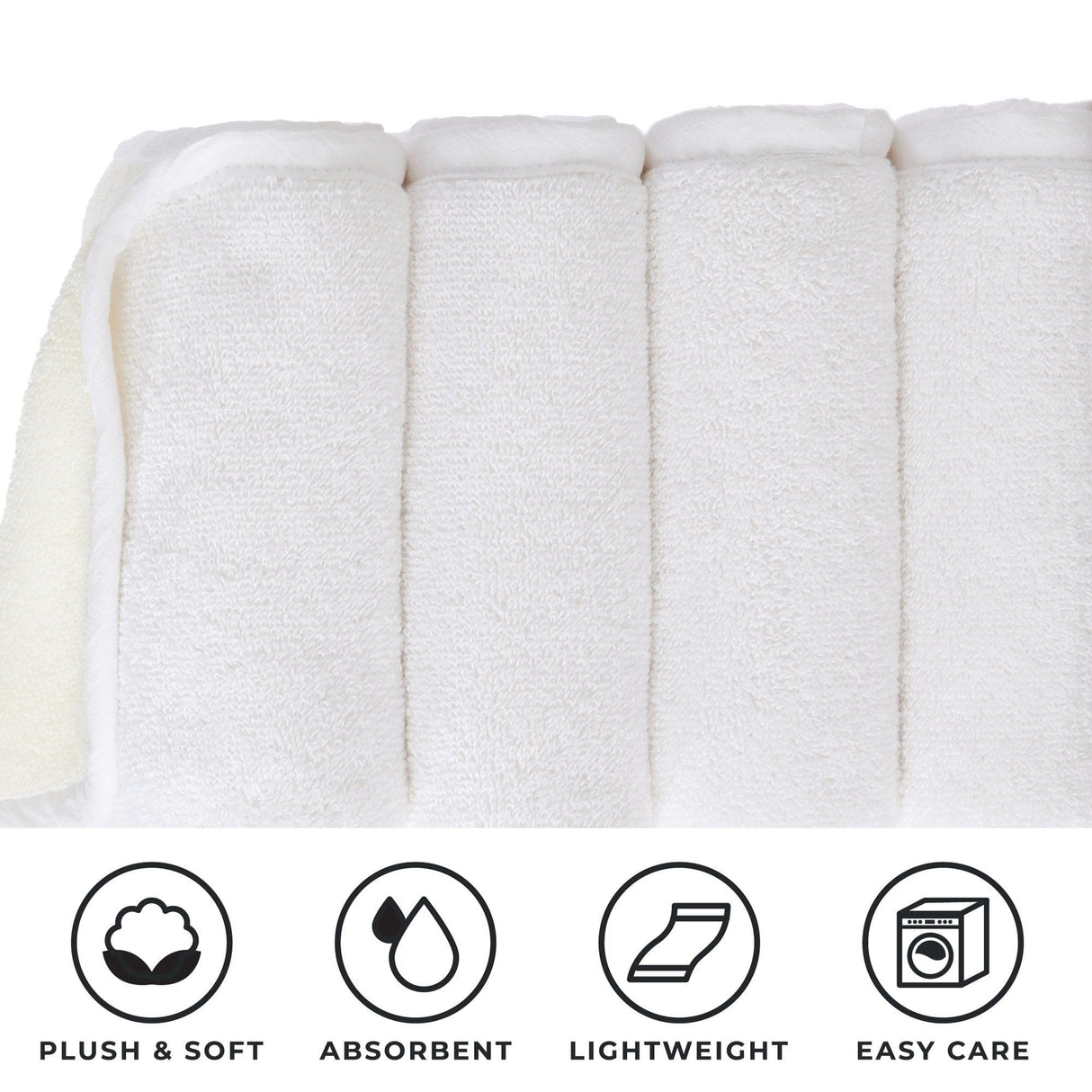 4 Pack Two-Toned Hand Towel - Vanessa Collection