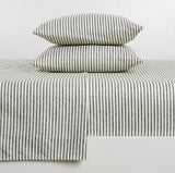 Striped Microfiber Sheet Set - Evette Collection