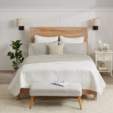 Striped Microfiber Sheet Set - Evette Collection