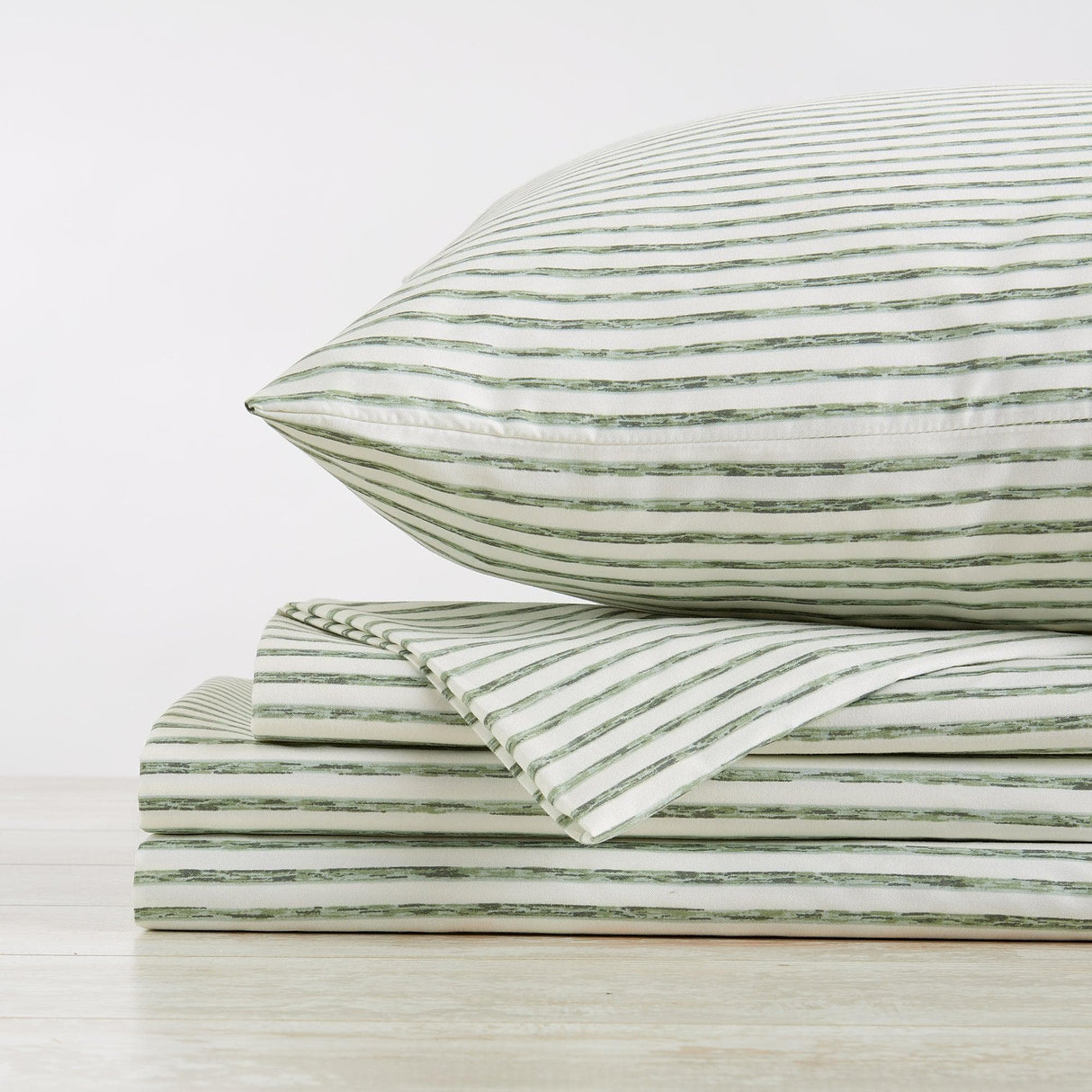 Striped Microfiber Sheet Set - Evette Collection