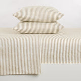 Striped Microfiber Sheet Set - Evette Collection