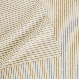 Striped Microfiber Sheet Set - Evette Collection