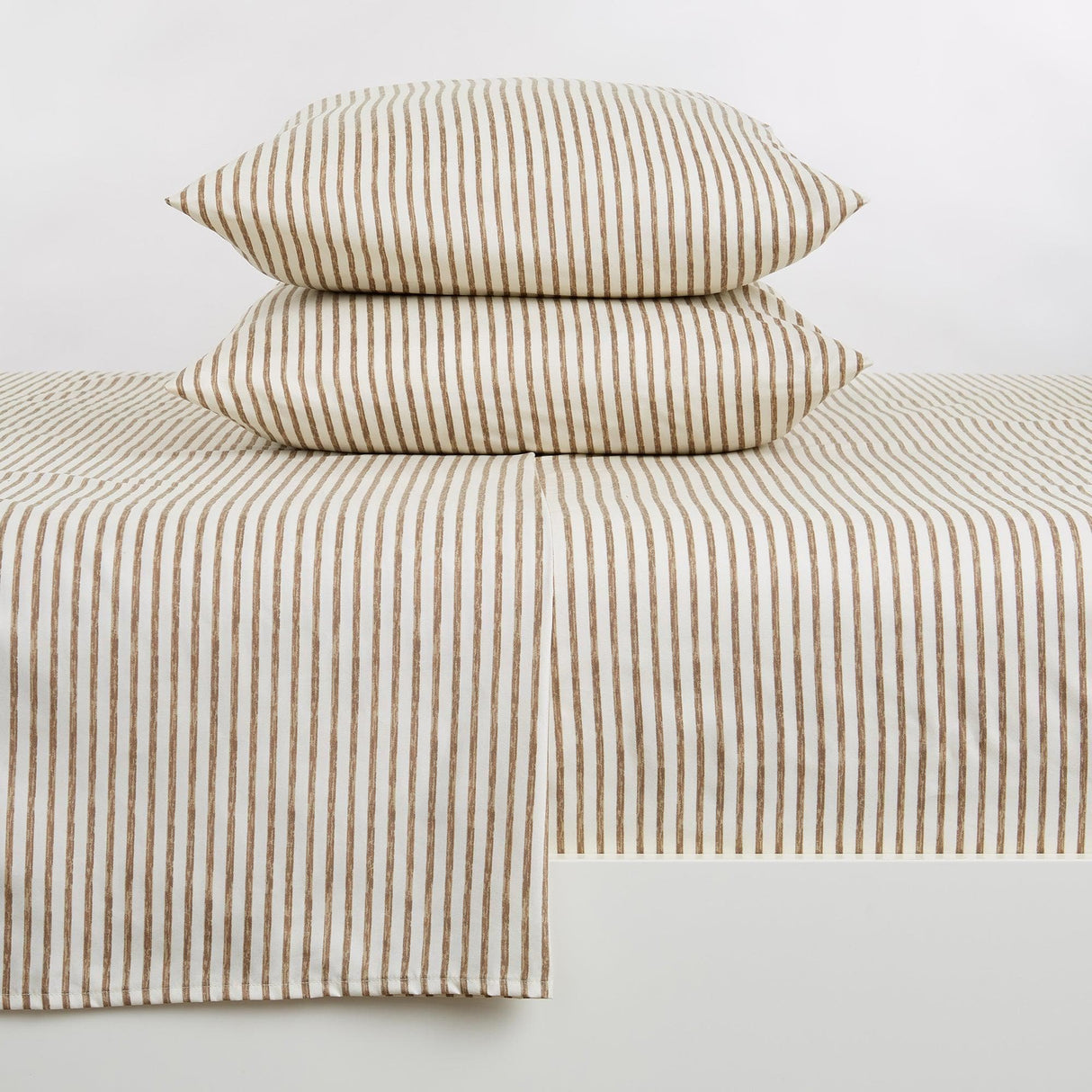 Striped Microfiber Sheet Set - Evette Collection