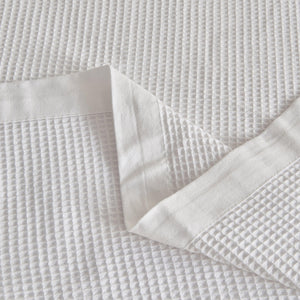 100% Cotton Small Waffle Weave Blanket - Hazel Collection