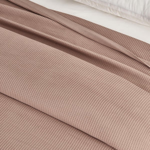 100% Cotton Small Waffle Weave Blanket - Hazel Collection