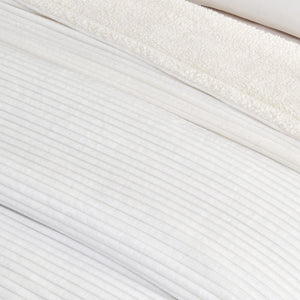 Ribbed Sherpa Throw Blanket - Corduroy Collection