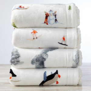 Sherpa Throw Blanket - Hudson Collection