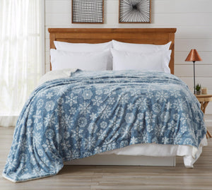 Velvet Plush Sherpa Luxury Bed Blanket - Cielo Collection