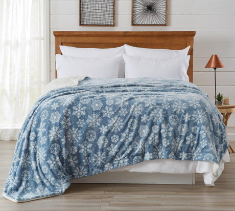 Velvet Plush Sherpa Luxury Bed Blanket - Cielo Collection