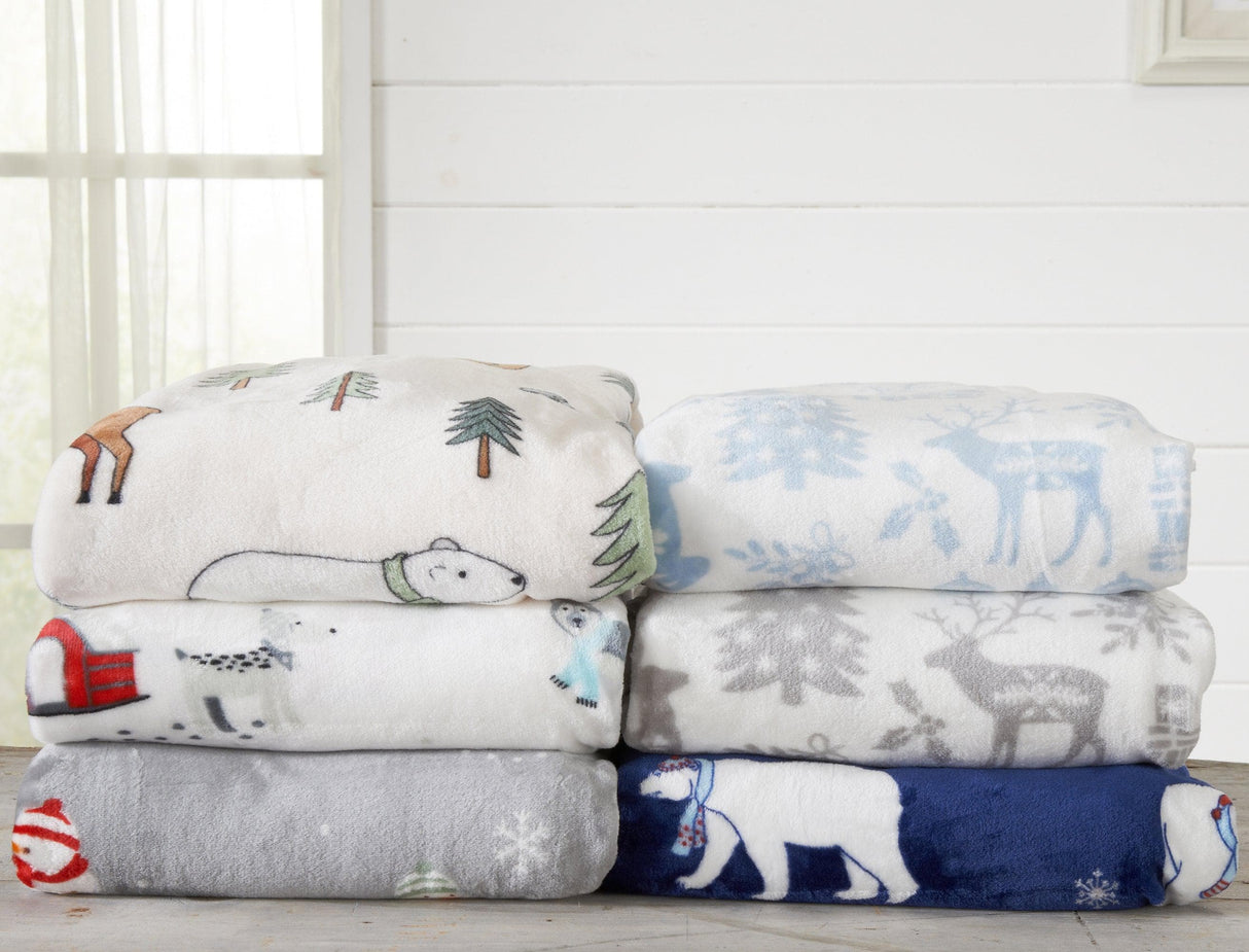 Velvet Throw Blanket - Pearl Collection