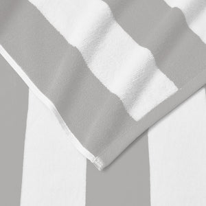 Great Bay Home Cotton Velour Cabana Stripe Beach Towel - view 161