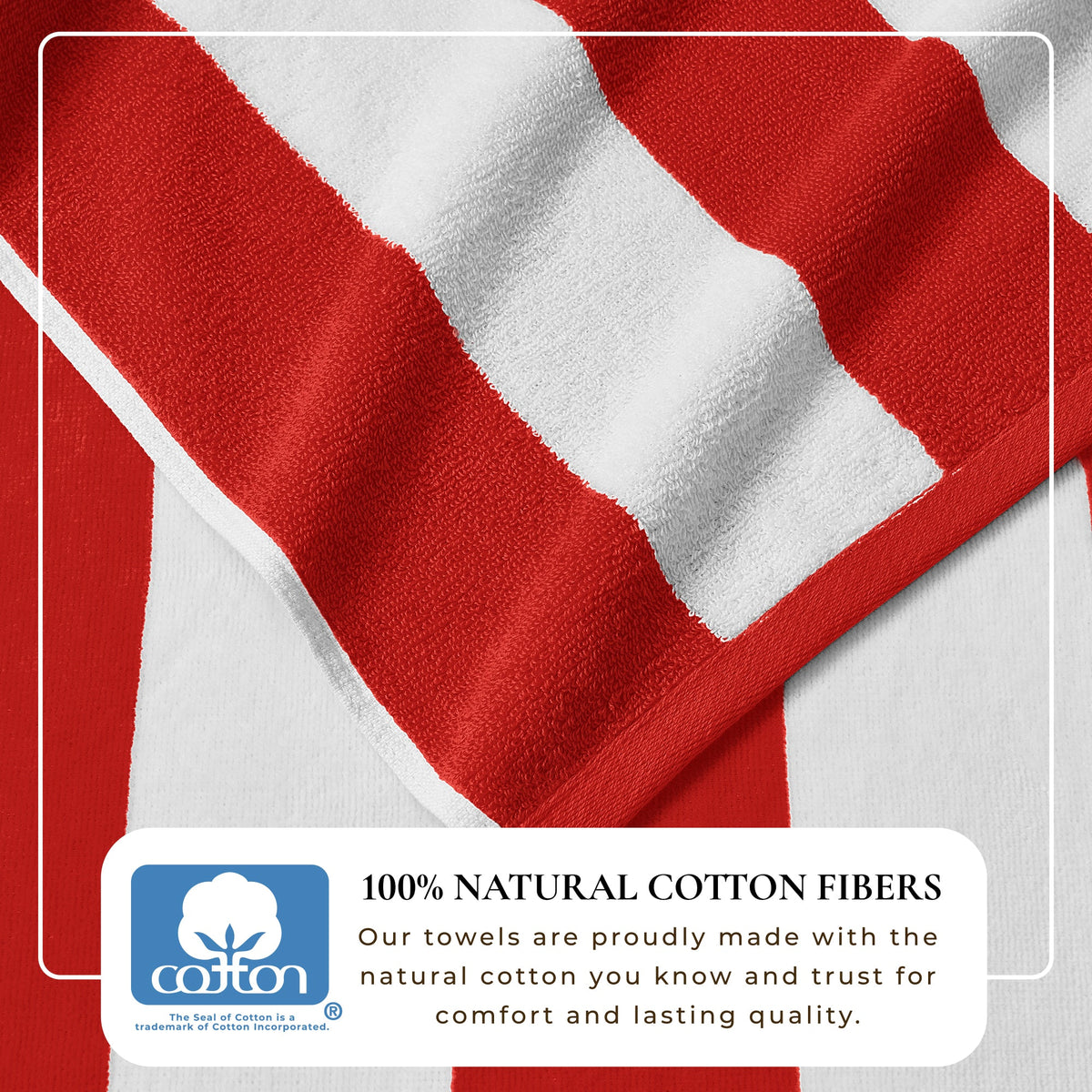 Great Bay Home Cotton Velour Cabana Stripe Beach Towel - view 182