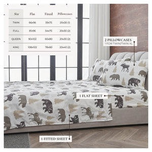 Great Bay Home Lodge Printed Sheet Set - view 4