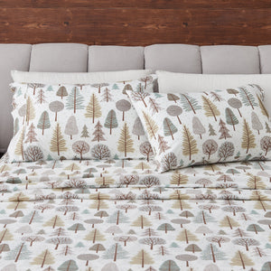Great Bay Home Lodge Printed Sheet Set in Forest Trail