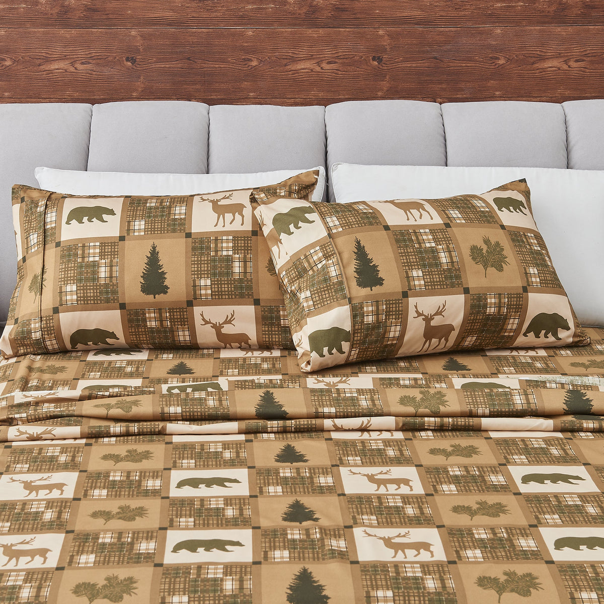 Great Bay Home Lodge Printed Sheet Set in Stonehurst