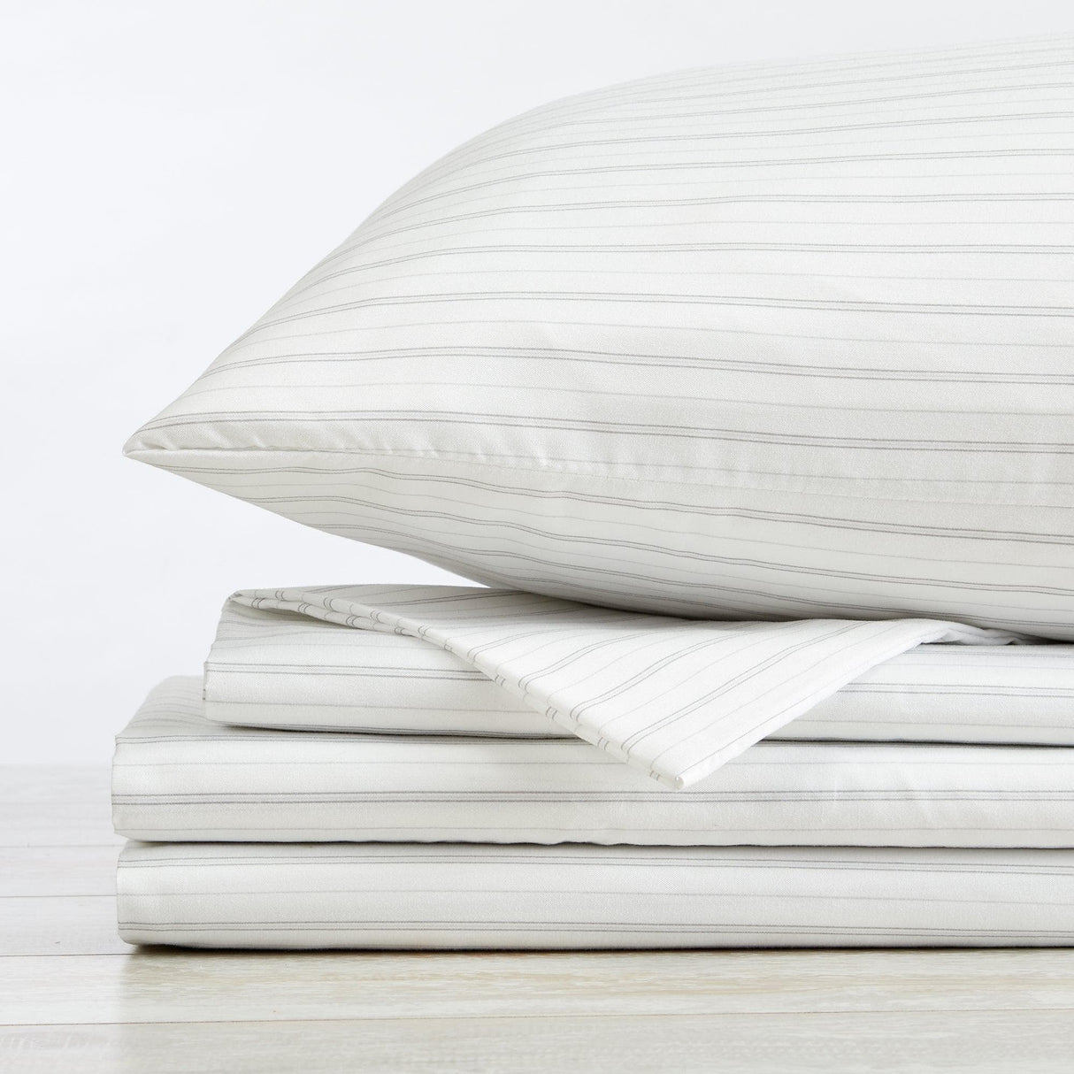 Microfiber Stripe Sheet Set - Adeline Collection