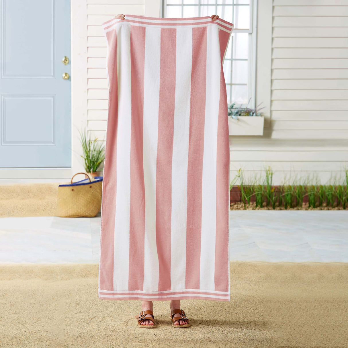 Oversized Striped Cabana Beach Towel - Edgartown Collection