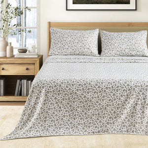 Great Bay Home Printed Sheet Set in Vines Green