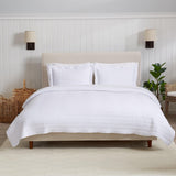3-Piece Solid Striped Quilt - Virginia Collection
