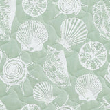 Green Seashell Quilt - Emerald Bay