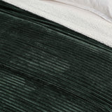 Ribbed Sherpa Throw Blanket - Corduroy Collection
