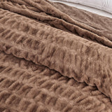 Ruched Faux Fur Throw Blanket - Alondra Collection