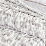 Ruched Faux Fur Throw Blanket - Alondra Collection