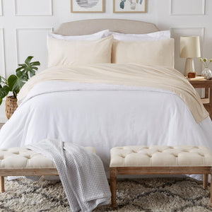 4-Piece Flannel Jersey Sheet Set - Cozy Flex Collection