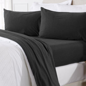 4-Piece Flannel Jersey Sheet Set - Cozy Flex Collection